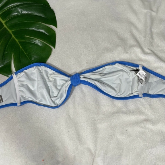 NWD Solid‎ & Striped Whitney Bandeau Bikini Top L - Picture 8 of 11
